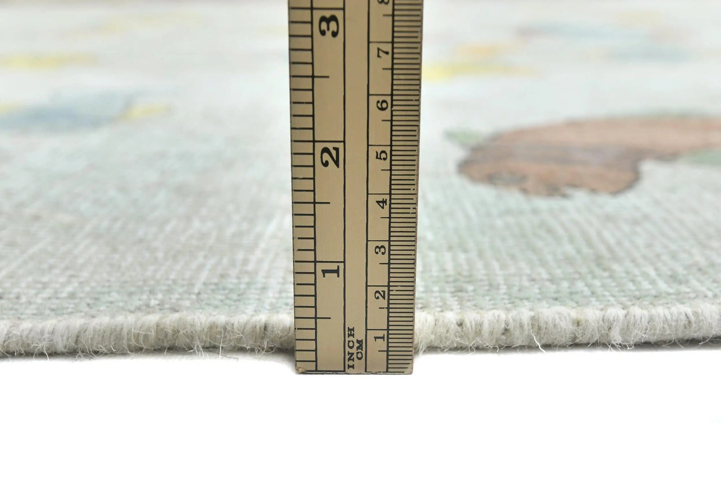 Distressed Vintage Antique Oriental Rug Beige