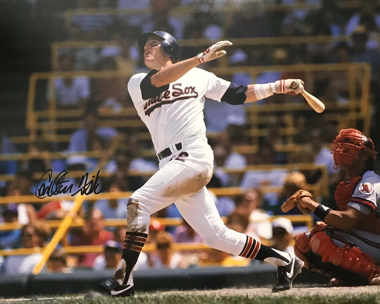 Carlton Fisk Autographed White Sox 16X20 Baseball Photo