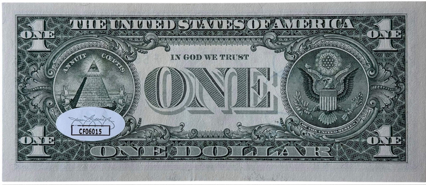 Richard Petty Autographed Dollar Bill (Jsa)