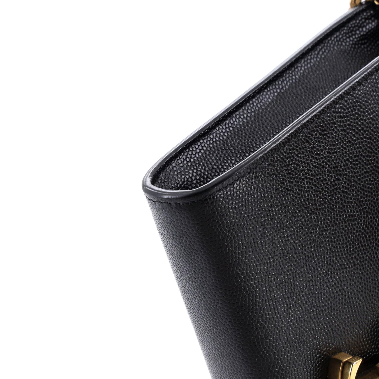 Saint Laurent Cassandra Chain Shoulder Bag Leather Small