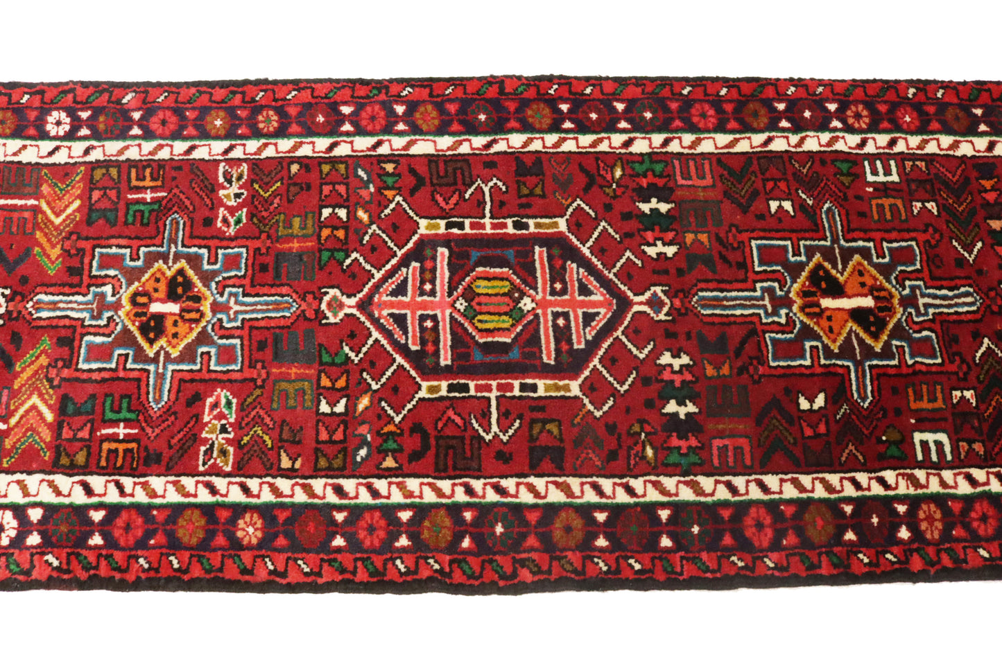 4'6X10 Ft Handmade Tribal Runner Rug Reindeer