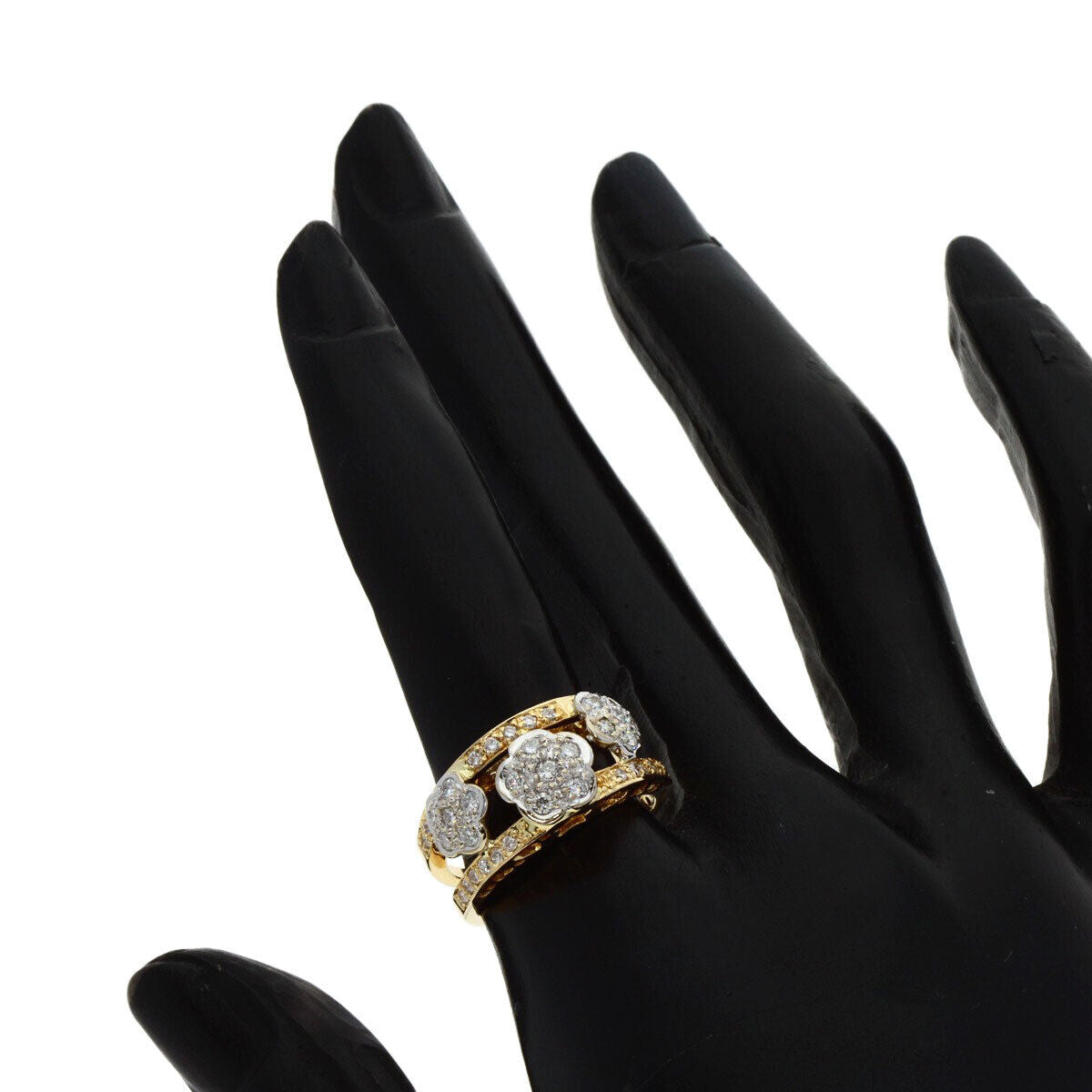 Ponte Vecchio Ring Diamond K18 Yellow Gold K18
