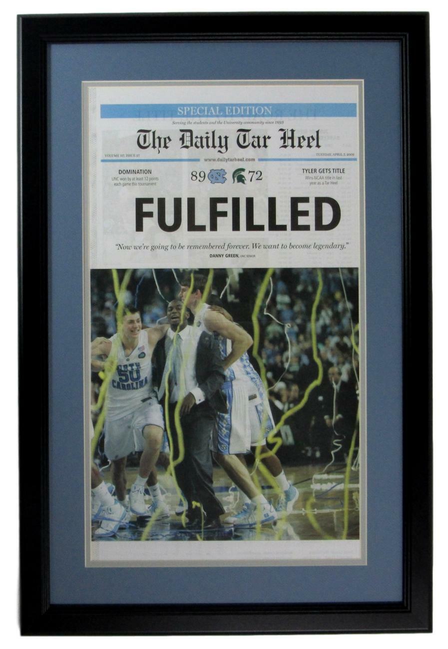 The Daily Tar Heel 2008 Nc Tar Heels National Champs Newspaper Framed 152564