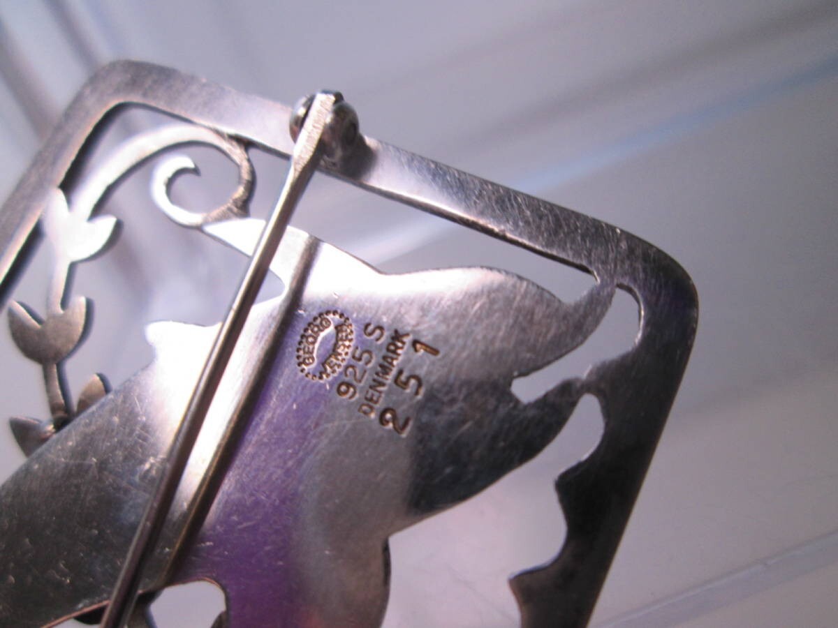 Georg Jensen. Malinowski Sterling Silver Brooch