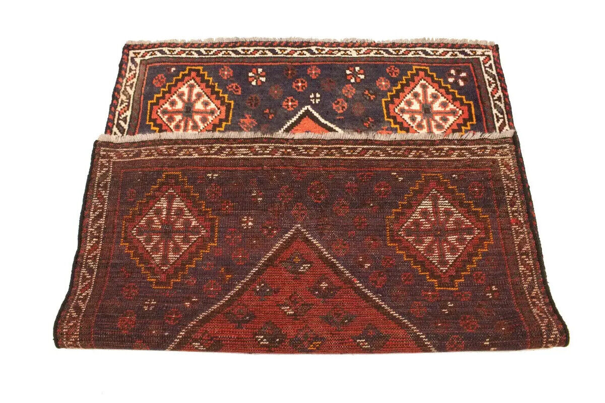 Rare Vintage Handmade Wool Oriental Rug Tribal