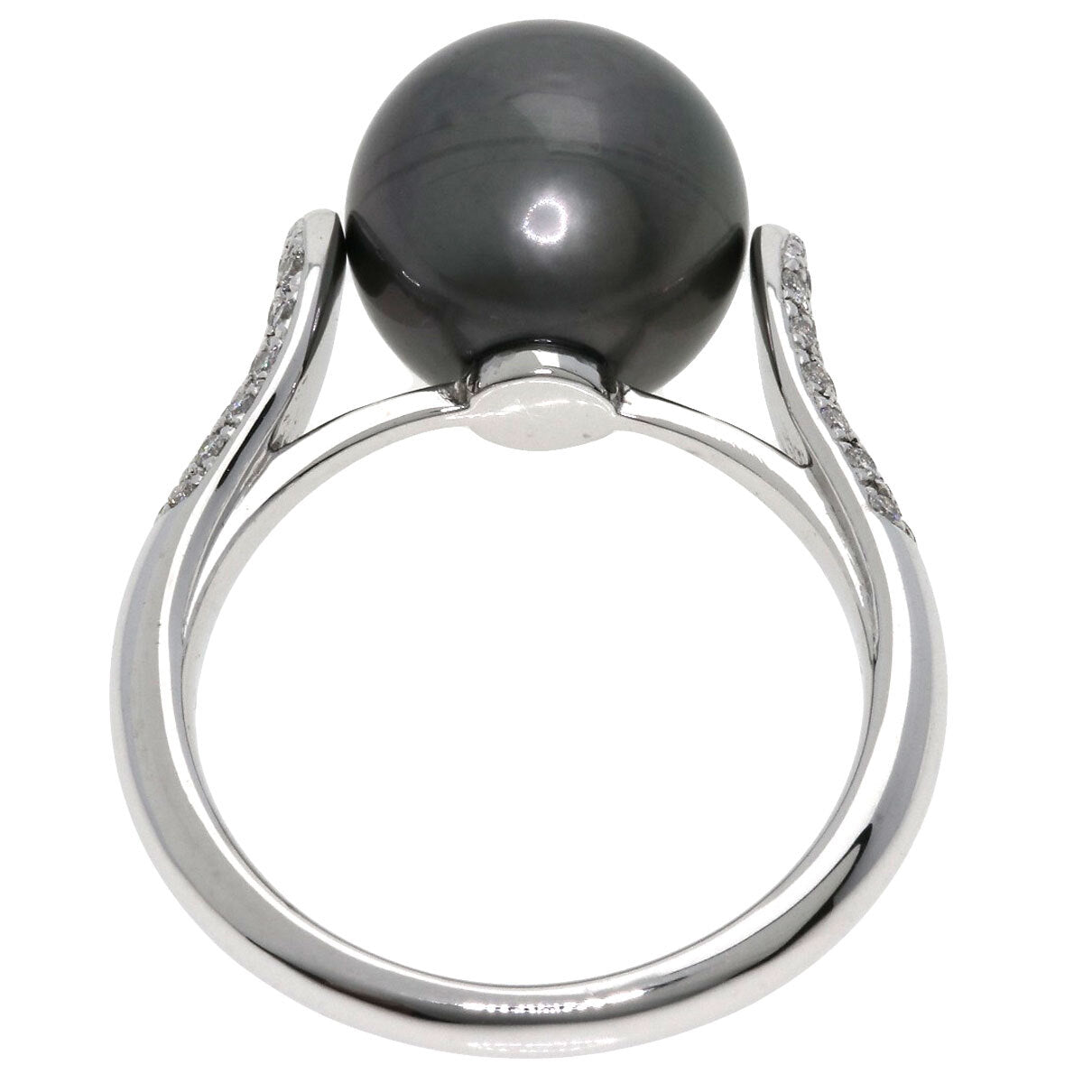 Akoya Pearl Pearl Diamond Ring K18 White Gold