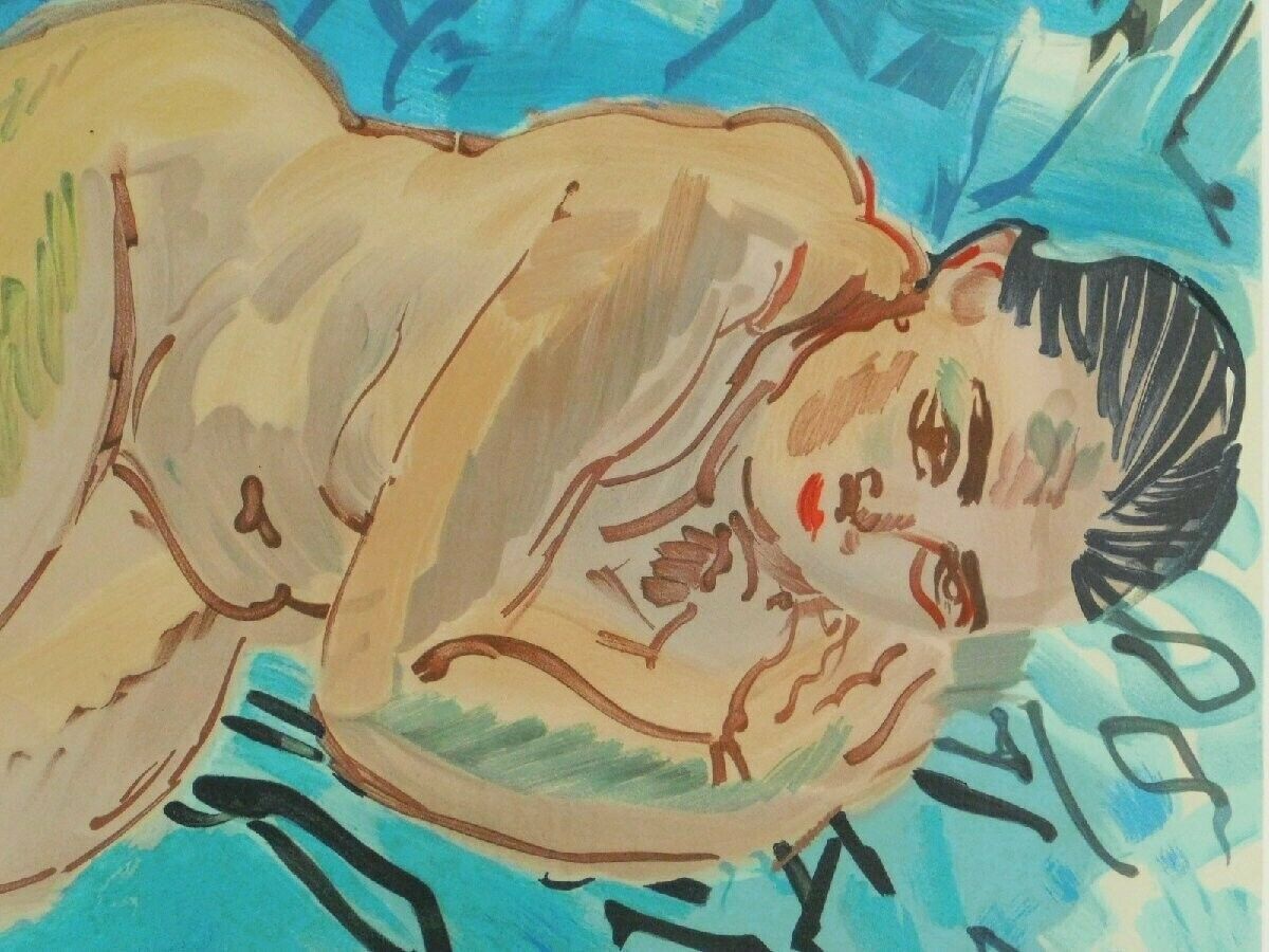 Raoul Dufy Nu Couche 1969 Lithograph On Arches