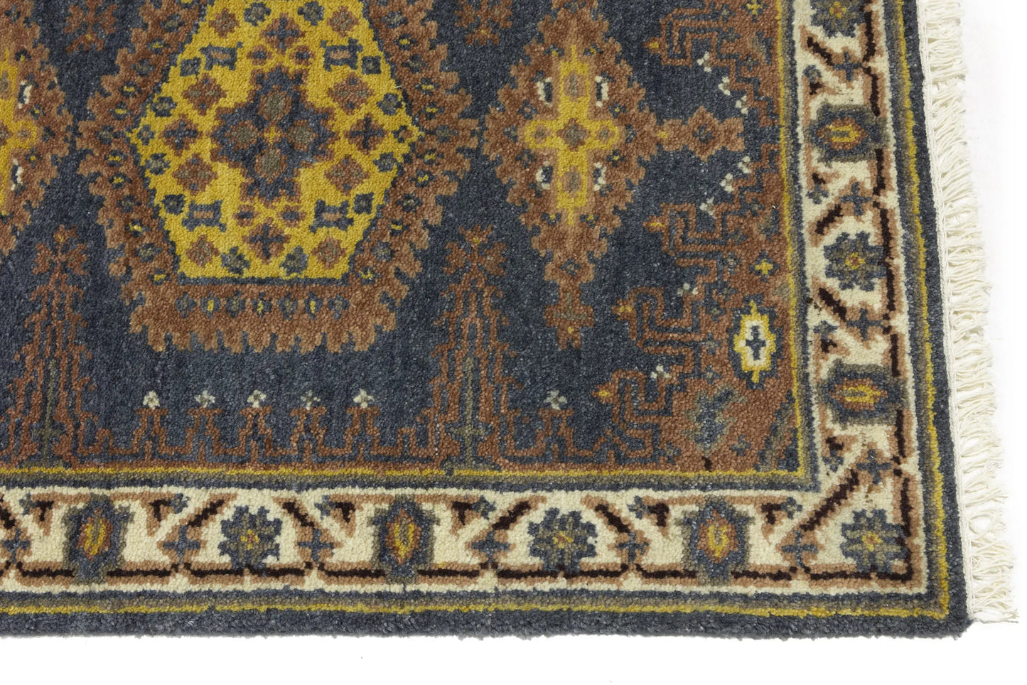 Indo-Viss Oriental Runner Rug Tribal Geometric