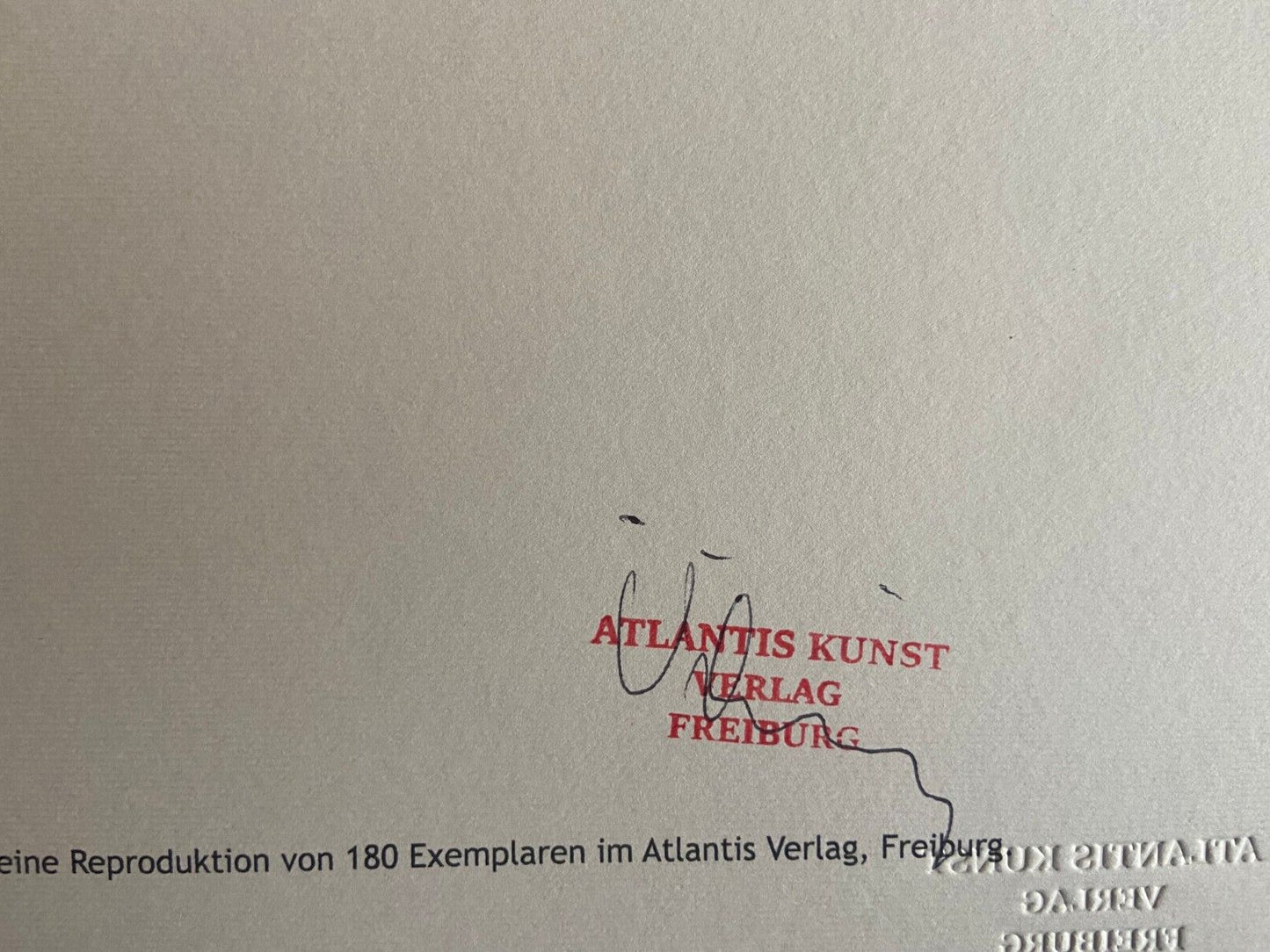 Josef Albers Lithograph Coa Numbered By Hand Signed O.P. Stamp