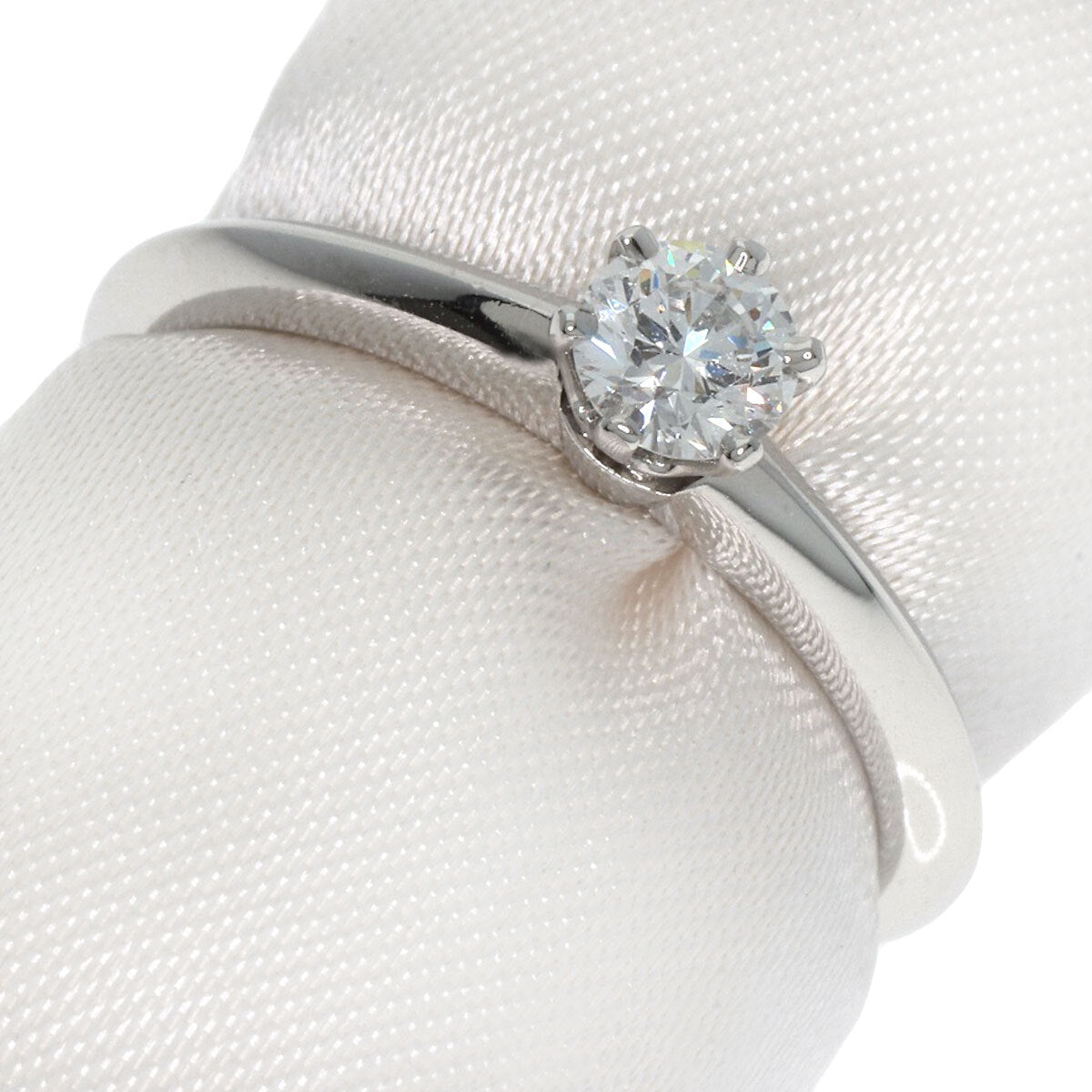 Tiffany&Co. Ring Solitaire Diamond Knife Edge