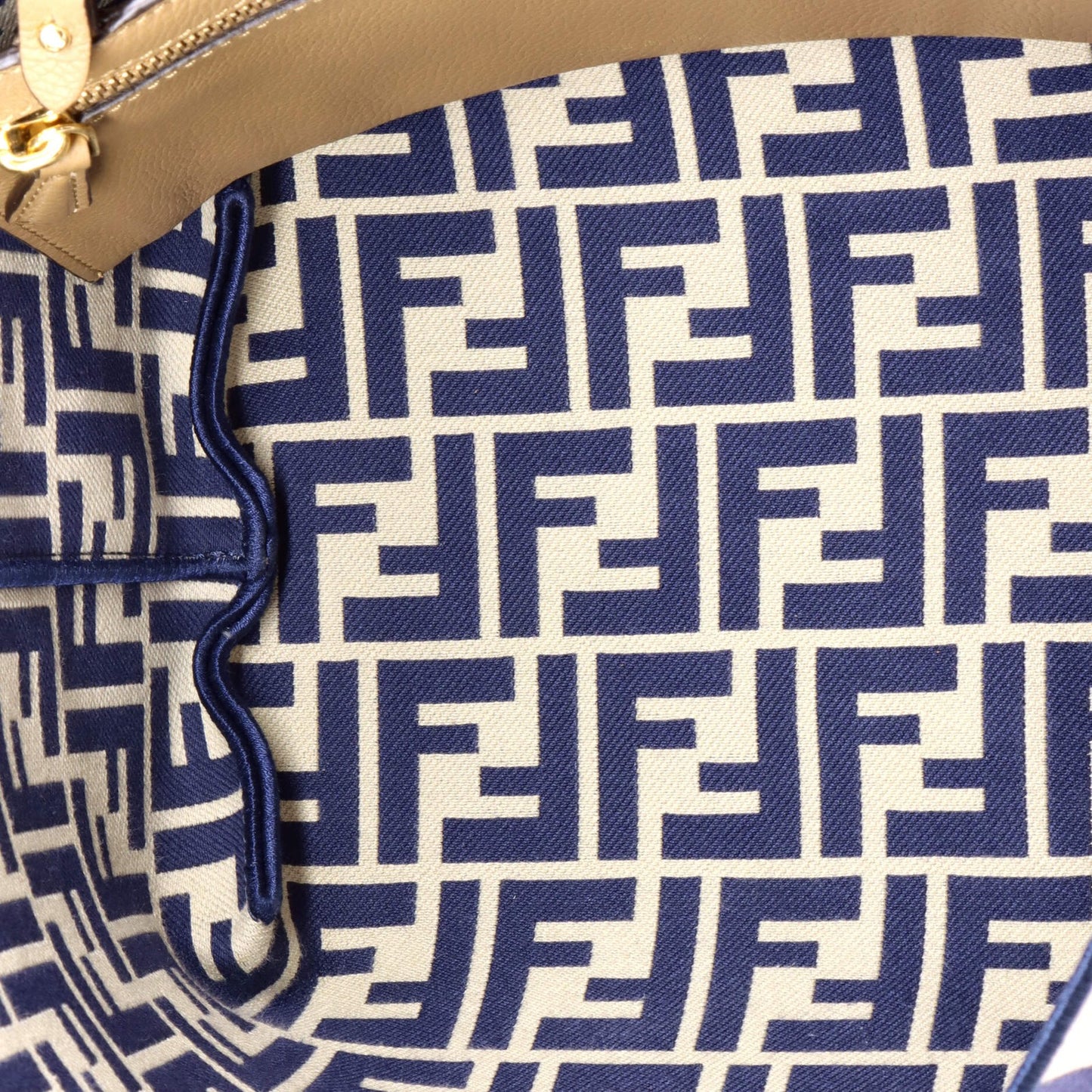 Fendi Reversible Roll Tote Zucca Canvas Medium