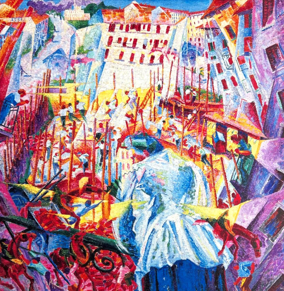Umberto Boccioni Lithograph Coa Signed In Pen Numbered 180 In Pencil