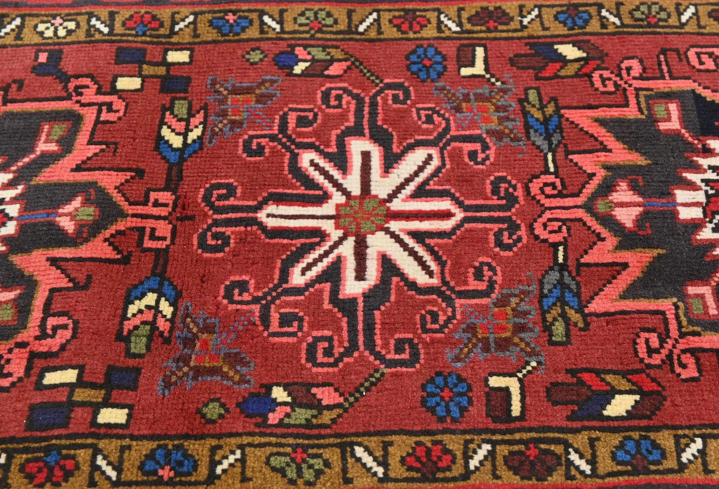Vintage Hand-Knotted Oriental Runner Rug 2'3X6'2