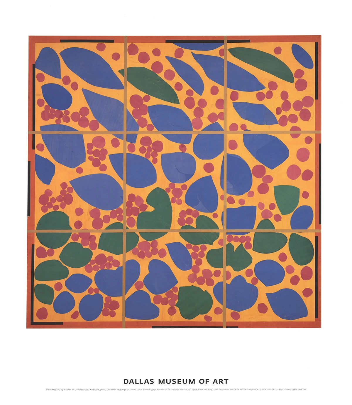 Henri Matisse Ivy In Flower " Poster Impressionism Multicolor