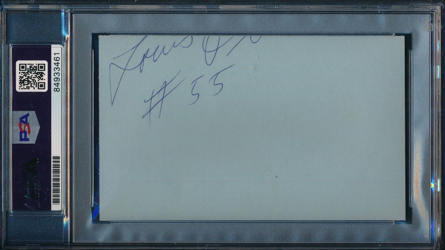 Aretha Franklin Signed/Autographed 3X5 Index Card/Cut Queen Of Soul Psa/Dna