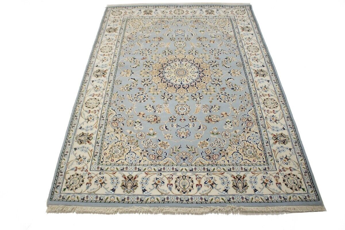 5X7 Ft Handmade Indo-Nain Classic Floral Style