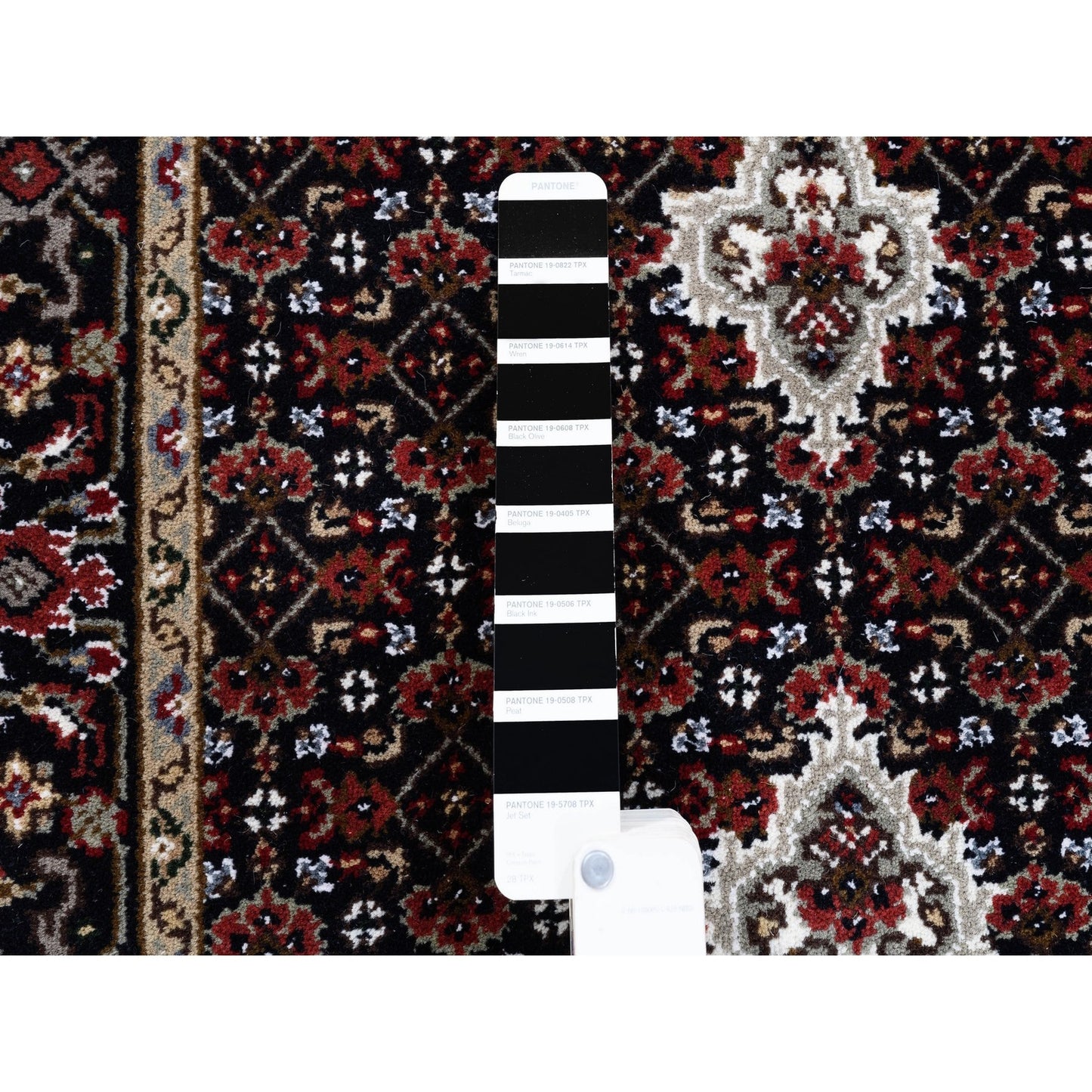 2'7"X11'10" Fish Design Tebraz Mahi Handknotted Wool-Silk Runner Rug