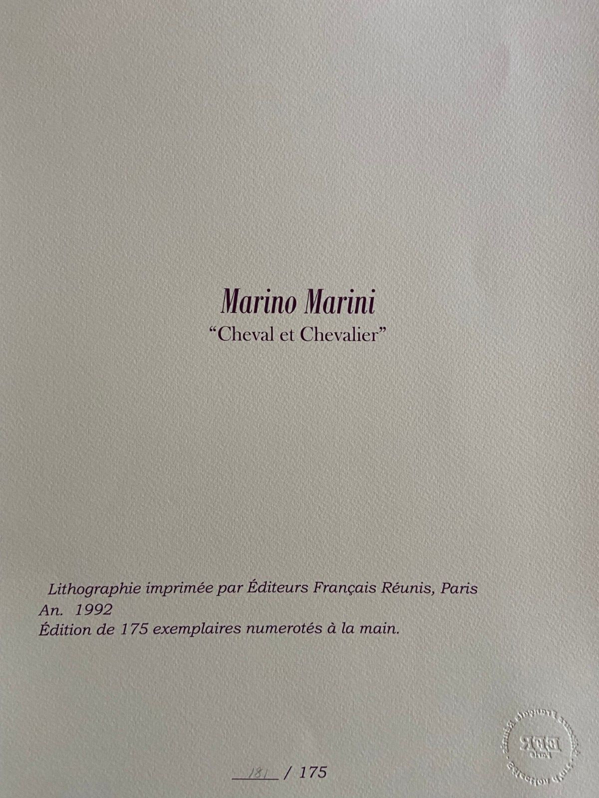 Marino Marini 1992-175 Efr (Constantin Brancusi Henry Moore )