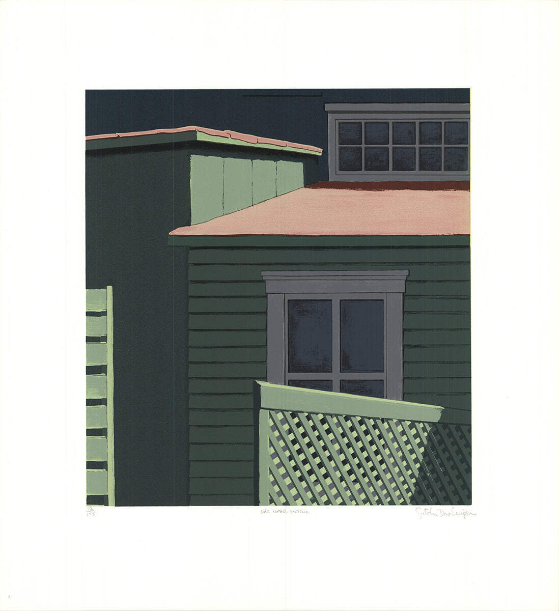 Gretchen Dow Simpson Owl'S Head, Maine Signed " Serigraph Contem
