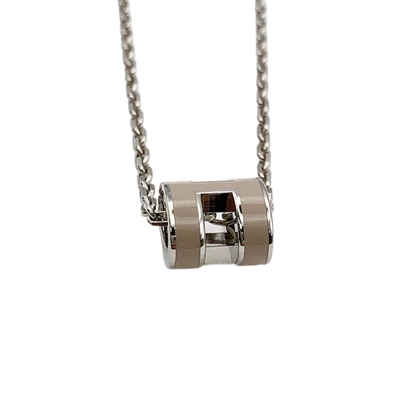 Hermes Pop H Mini Marquise Necklace Metal