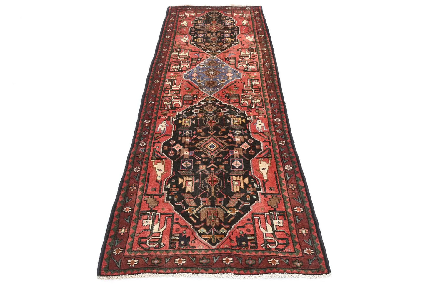 Vintage Farmho Hallway Carpet Tribal Geometric