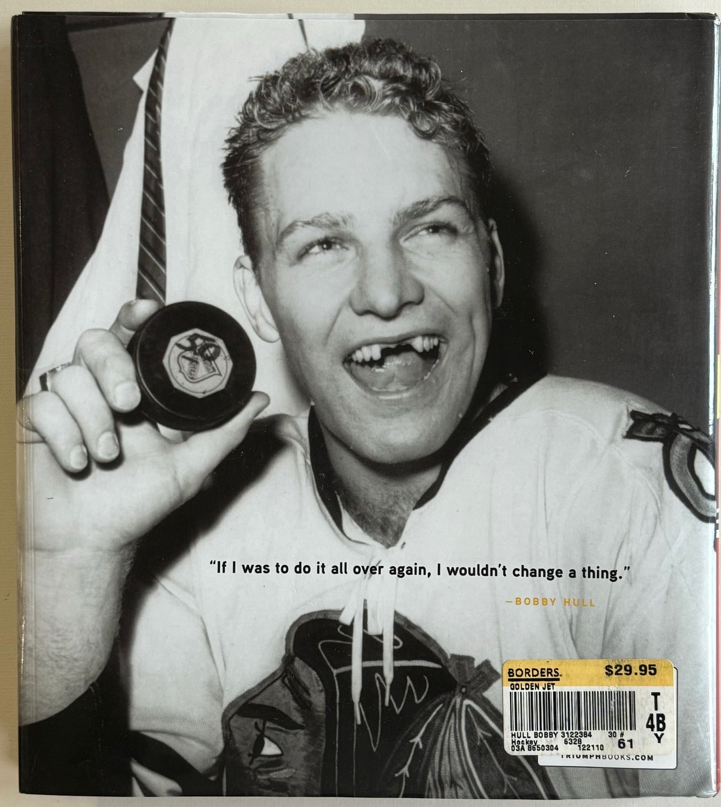 Bobby Hull Autographed The Golden Jet Book (Jsa)