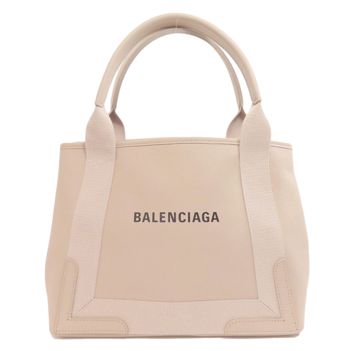 Balenciaga 339933 Tote Bag Navy Cabas S S Calf