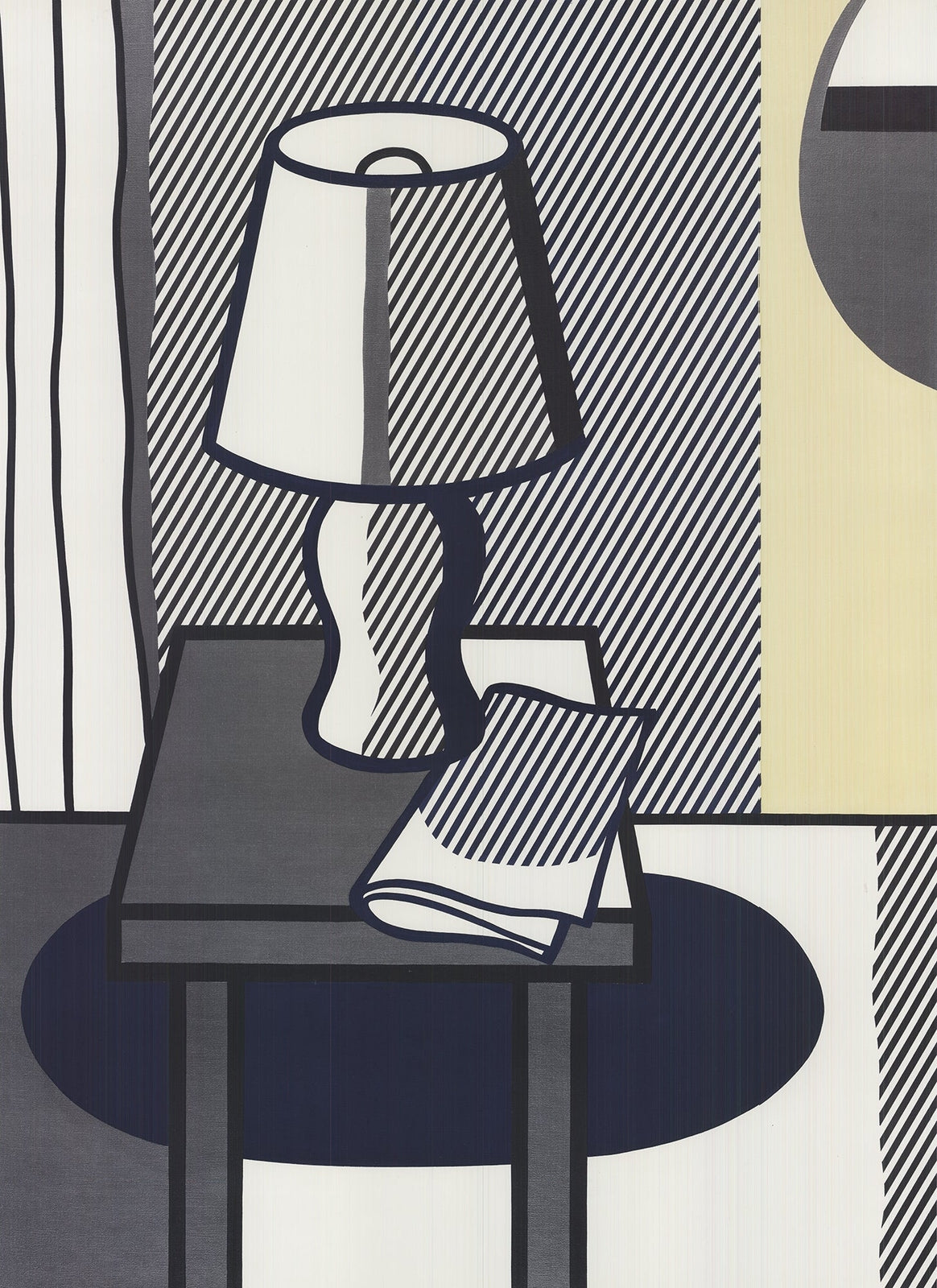 Roy Lichtenstein The Lamp " Poster Pop Art
