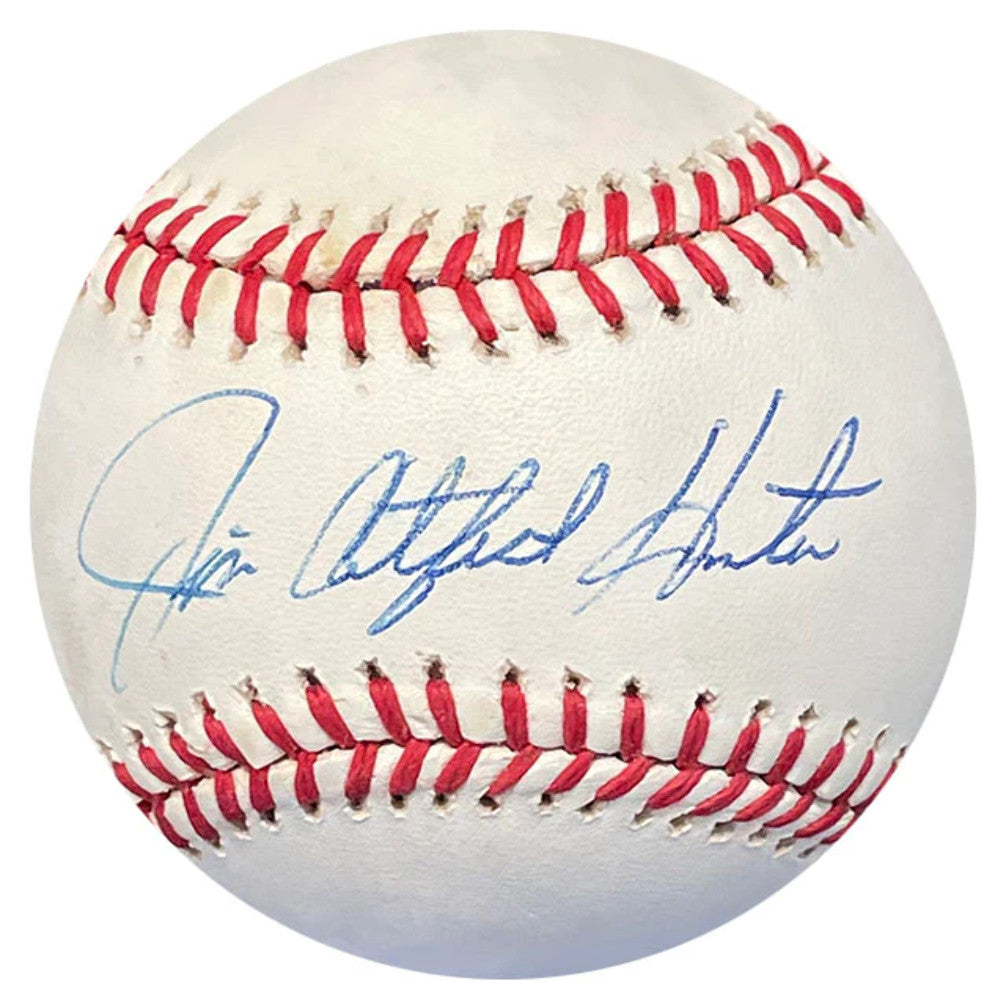 Jim Catfish Hunter Autographed Baseball (Jsa)
