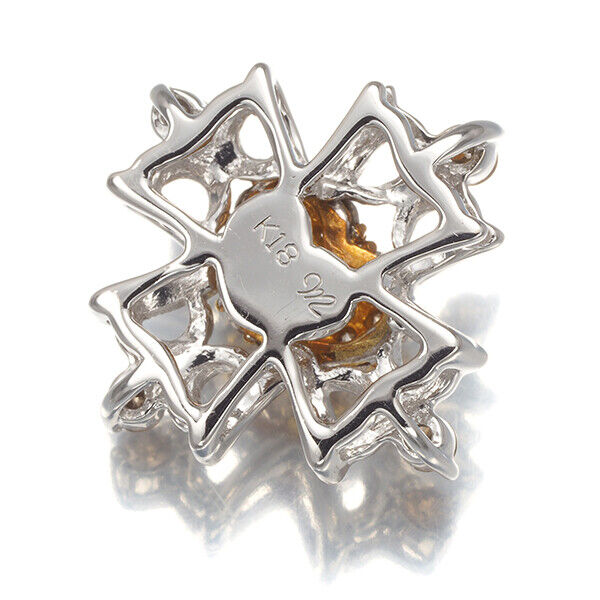 KASAHARA MASUMI Pendant Brown Diamond Paved Heart