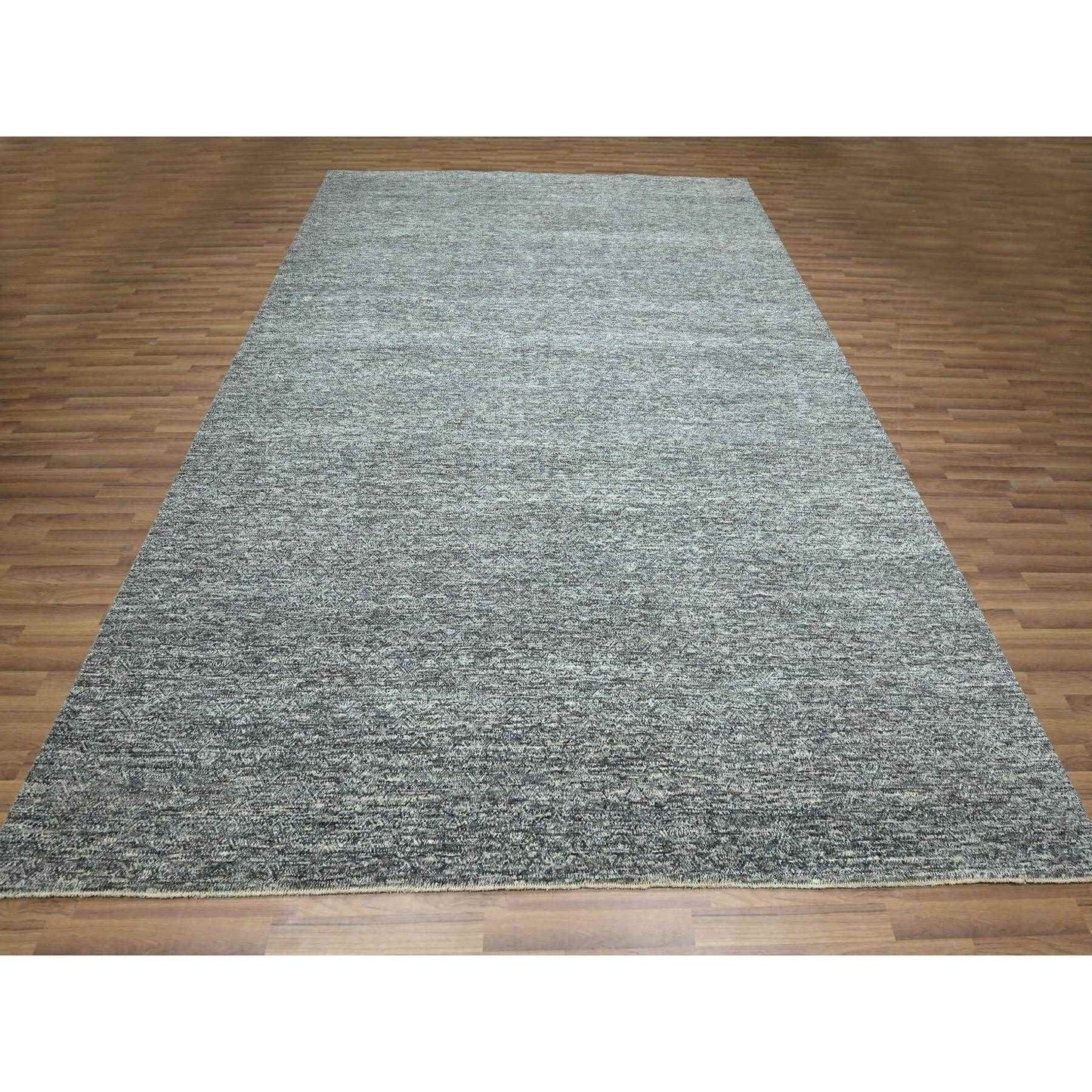 9'X12'1" Nickel Gray Kohinoor Herat Design Pure Wool Hand Knotted Rug