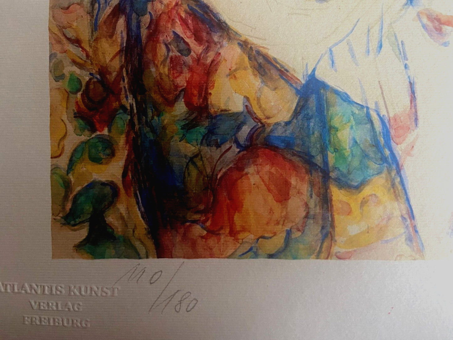 Paul Czanne Lithograph Numbered Signed Coa (Gauguin Signac)