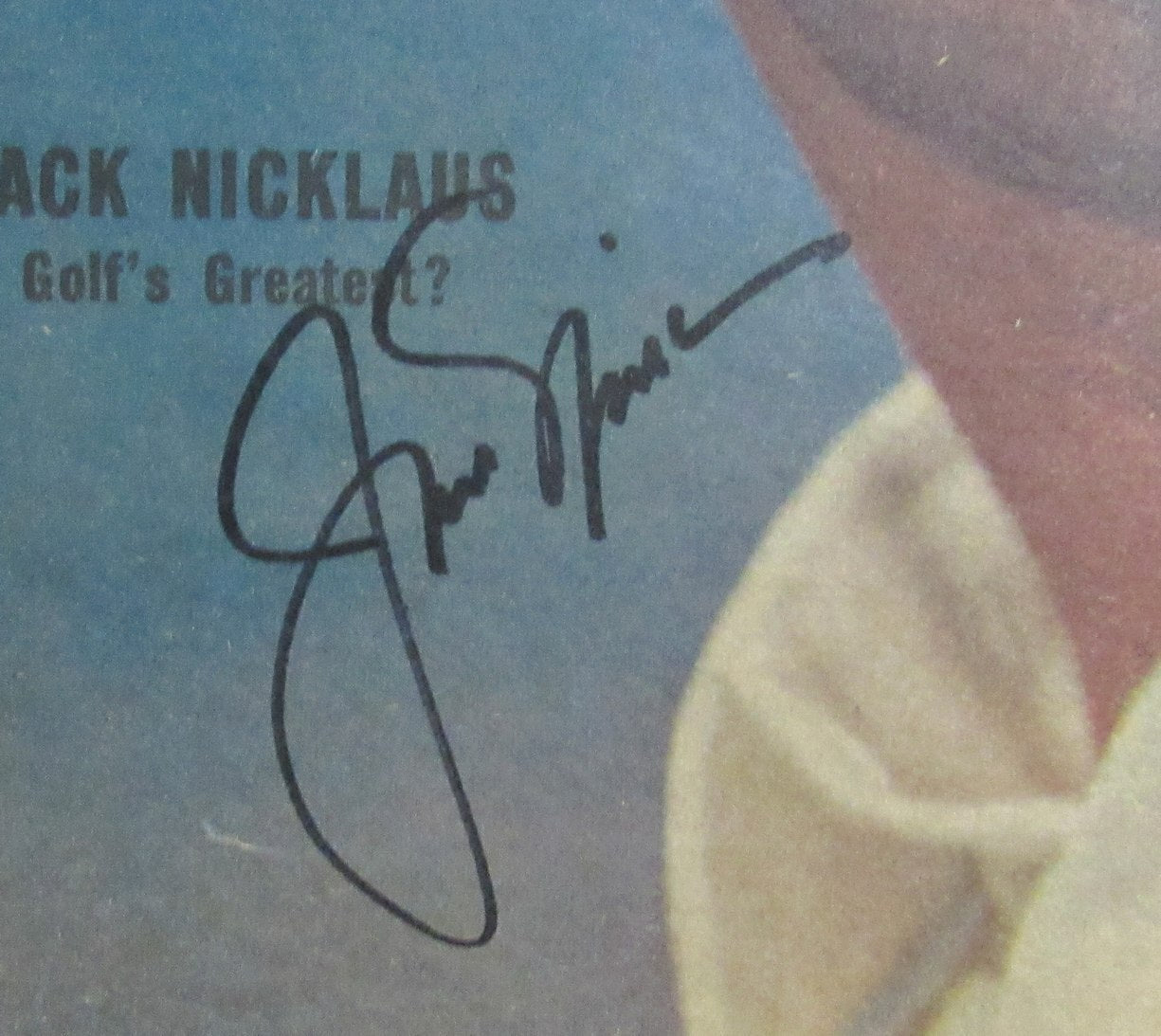 Jack Nicklaus Signed/Auto August 28, 1971 The