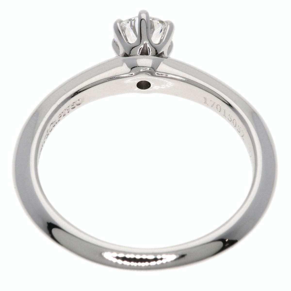 Tiffany&Co. Ring Solitaire Diamond Knife Edge