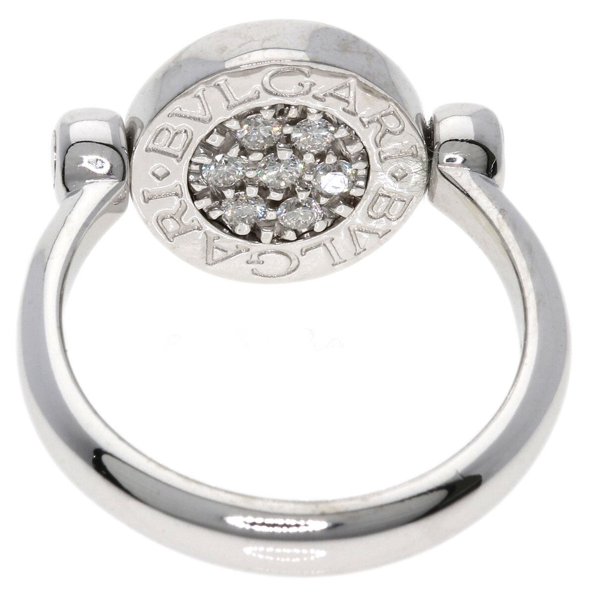 Bvlgari Ring Bvlgari Bvlgari Flip Diamond Onyx