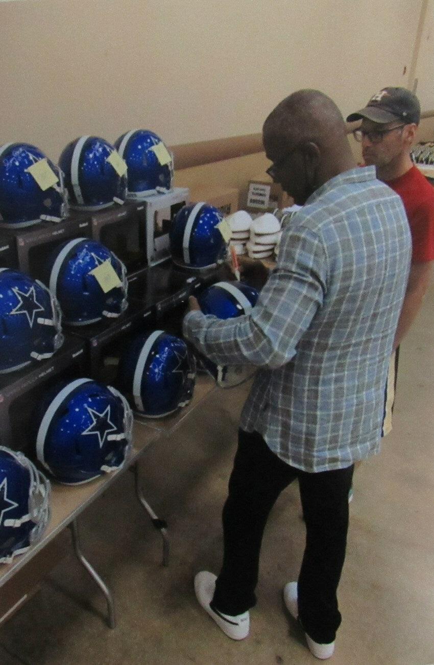 Tony Dorsett Hof Cowboys Signed Full Size Flash