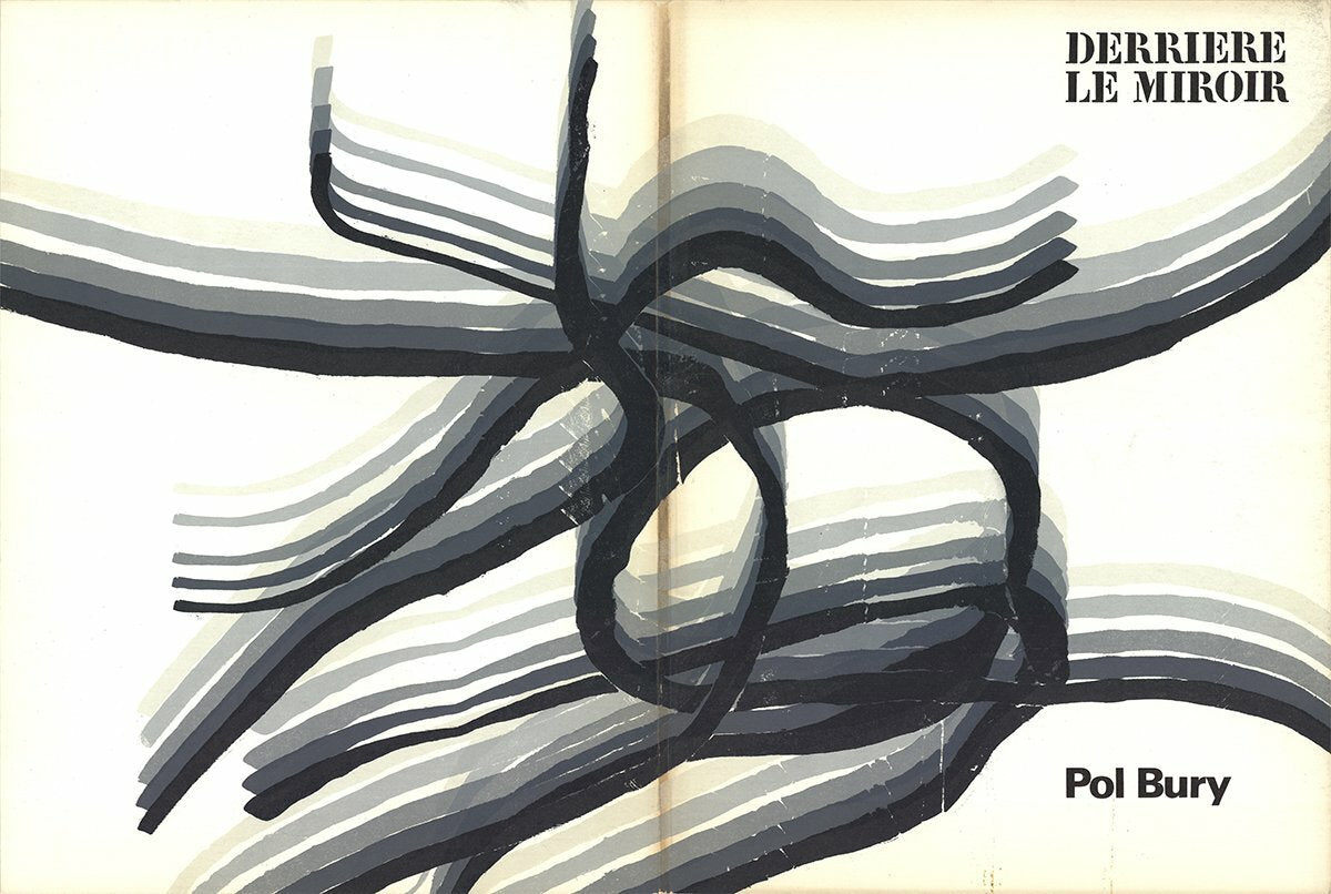 Pol Bury Dlm No. 178 Cover " Lithograph Expressionism Black & White