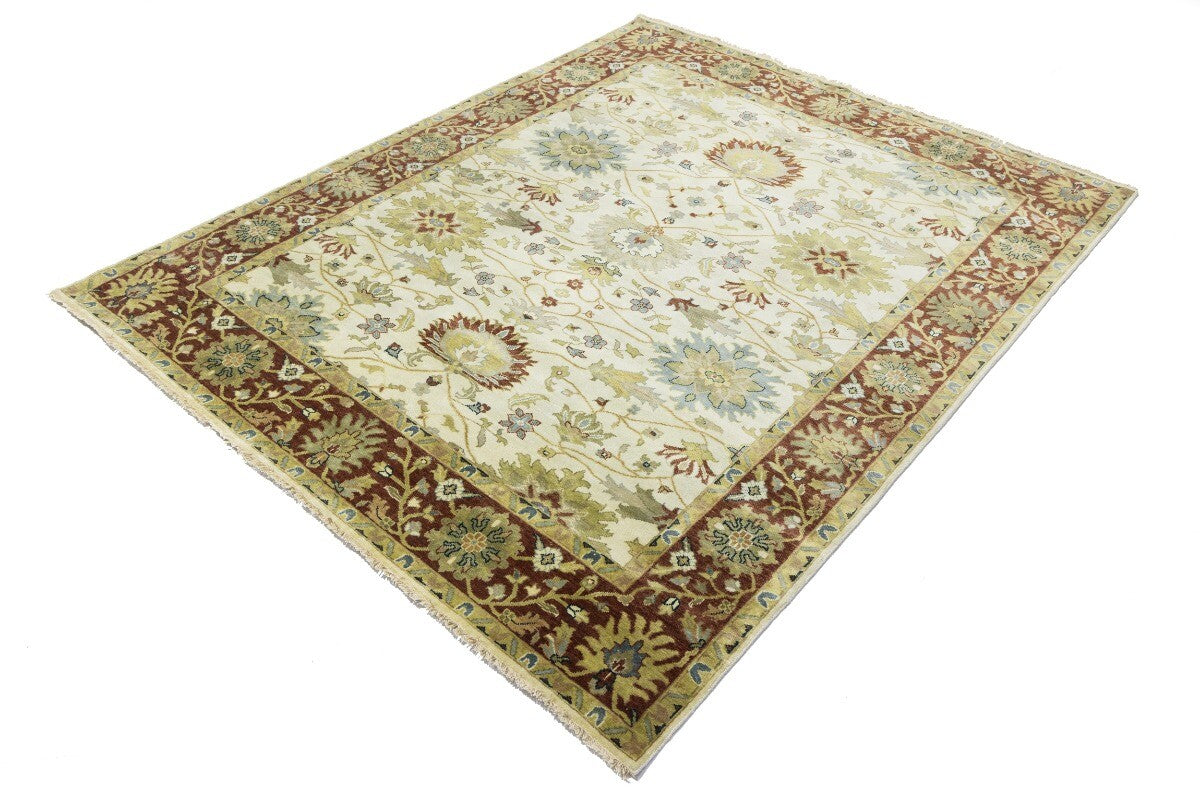 Hand-Knotted Vintage Style Floral Peshawar Osh