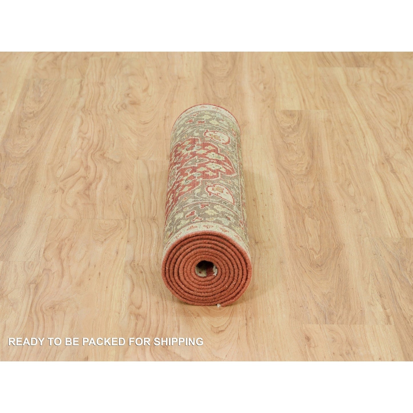 2'6"X10'1" Upsdell Red Haji Jalili Design Hand Knotted Wool Runner Rug