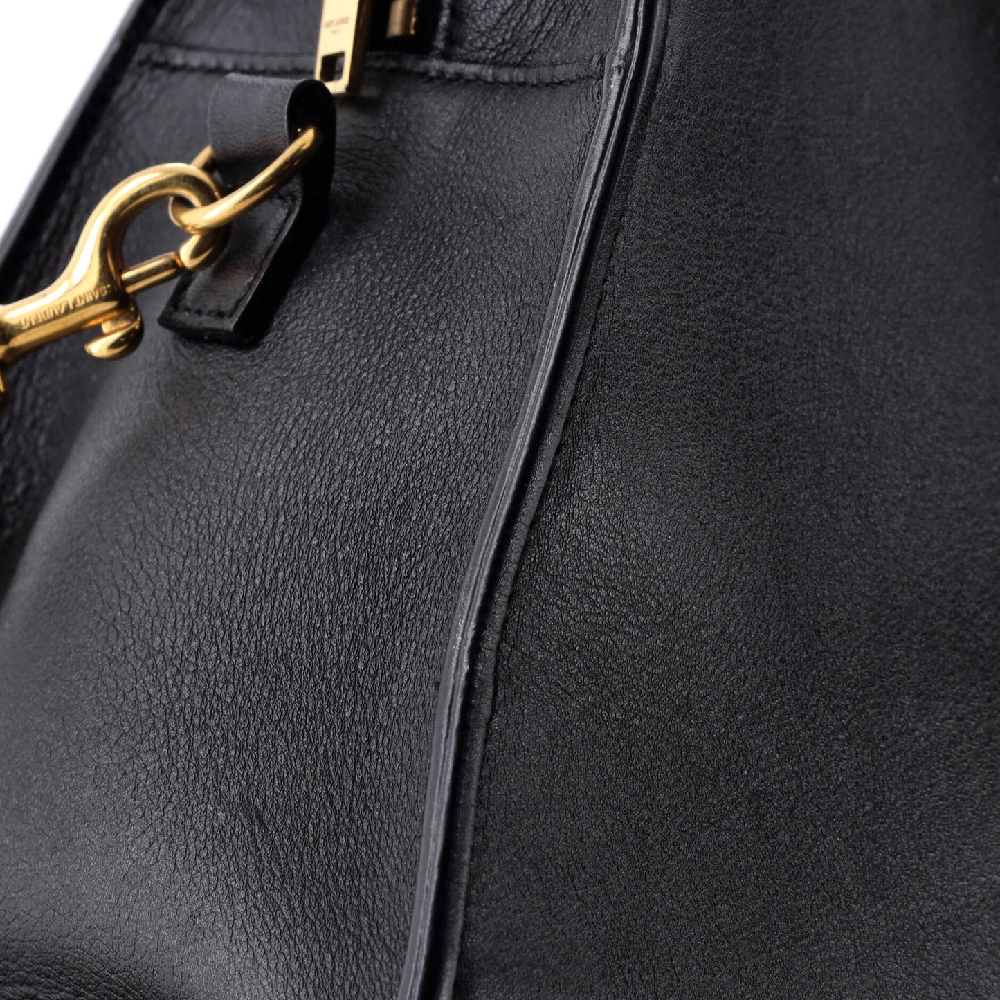 Small Saint Laurent Monogram Cabas Leather