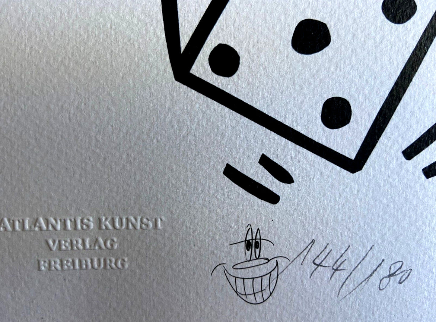 Keith Haring Lithograph Coa Signed Numbered By Hand /Stamp