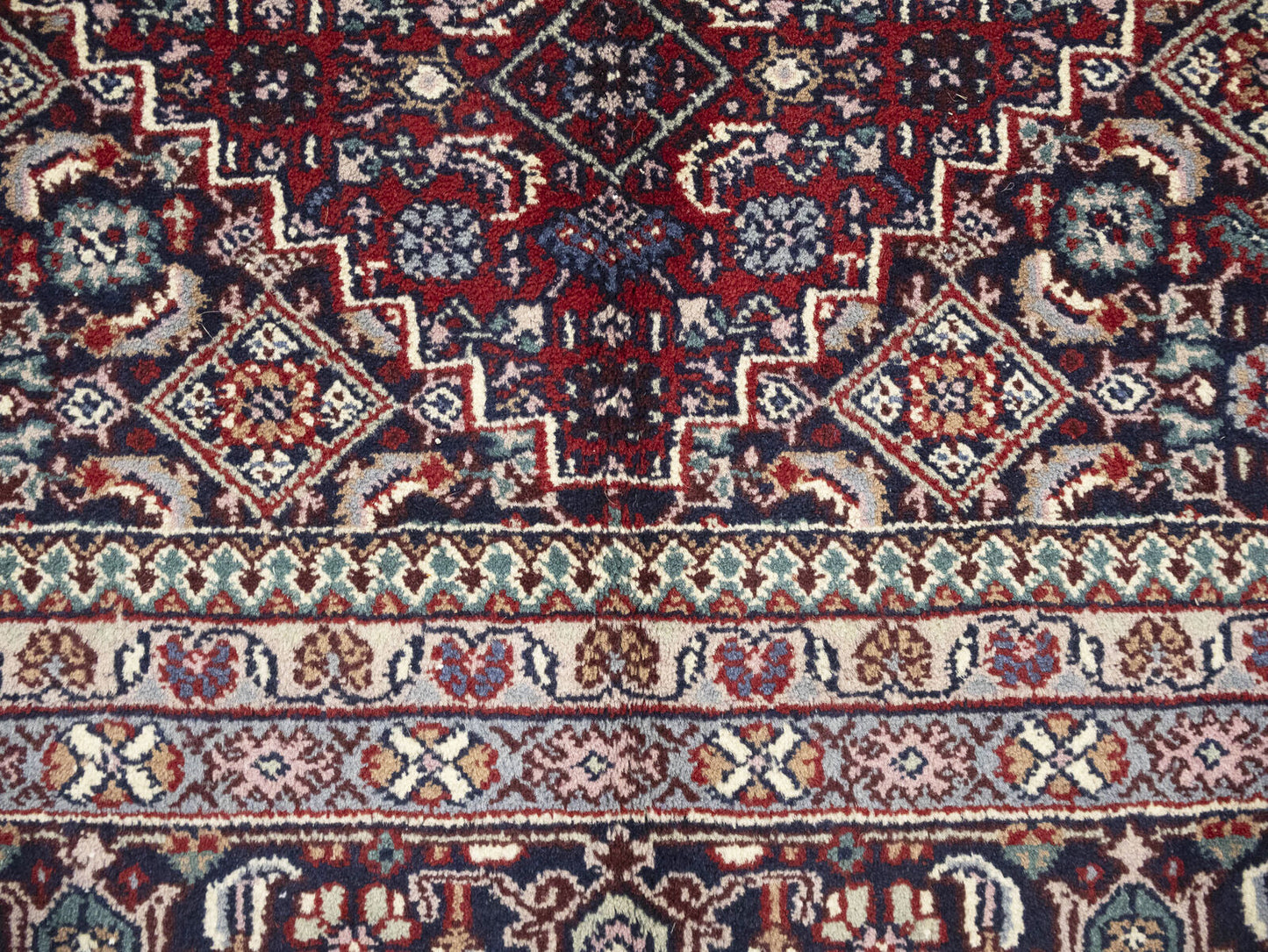 Floral Tribal Indo-Bidjar Oriental Wool Rug