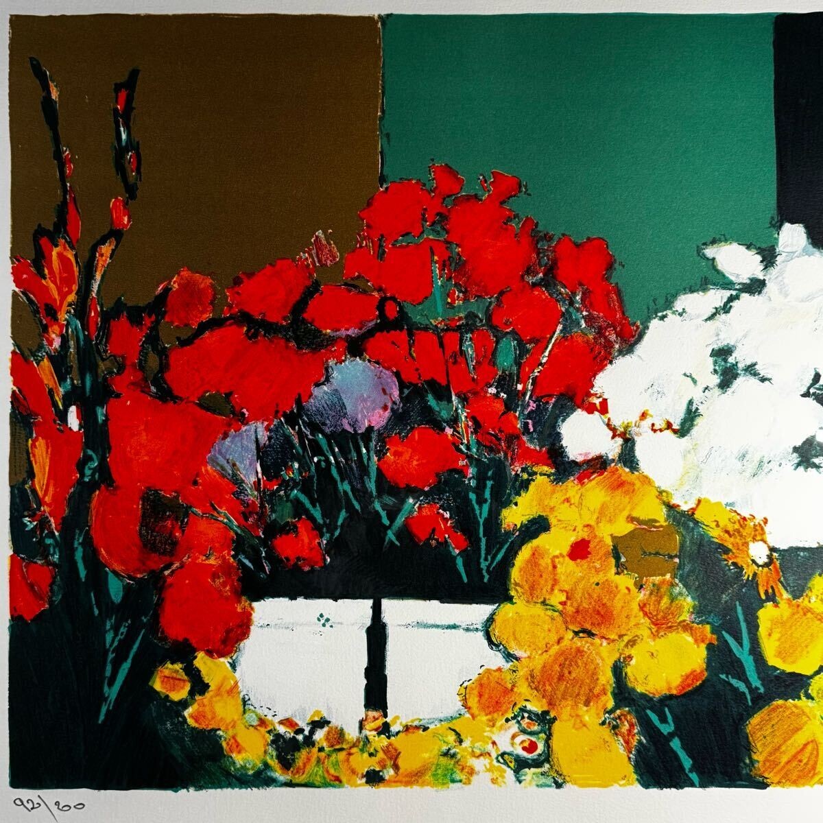 Jean Claude Allenbach Lithograph Print Gladiolus