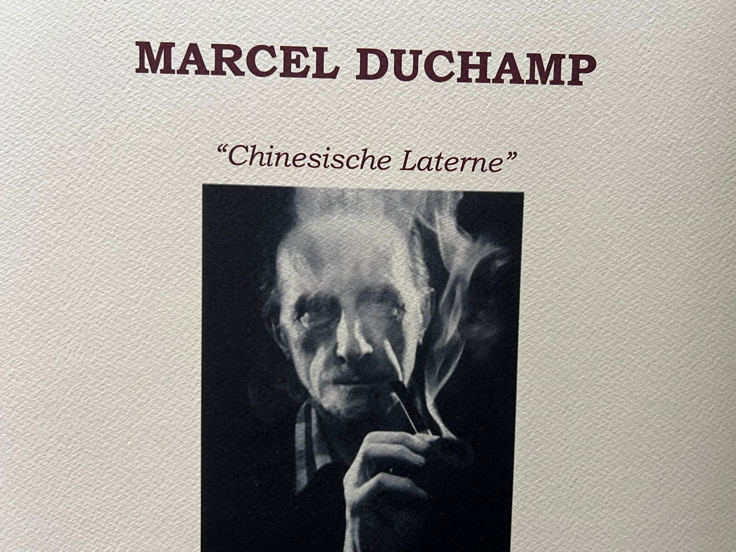 Marcel Duchamp Lithograph Coa Signed In Pen