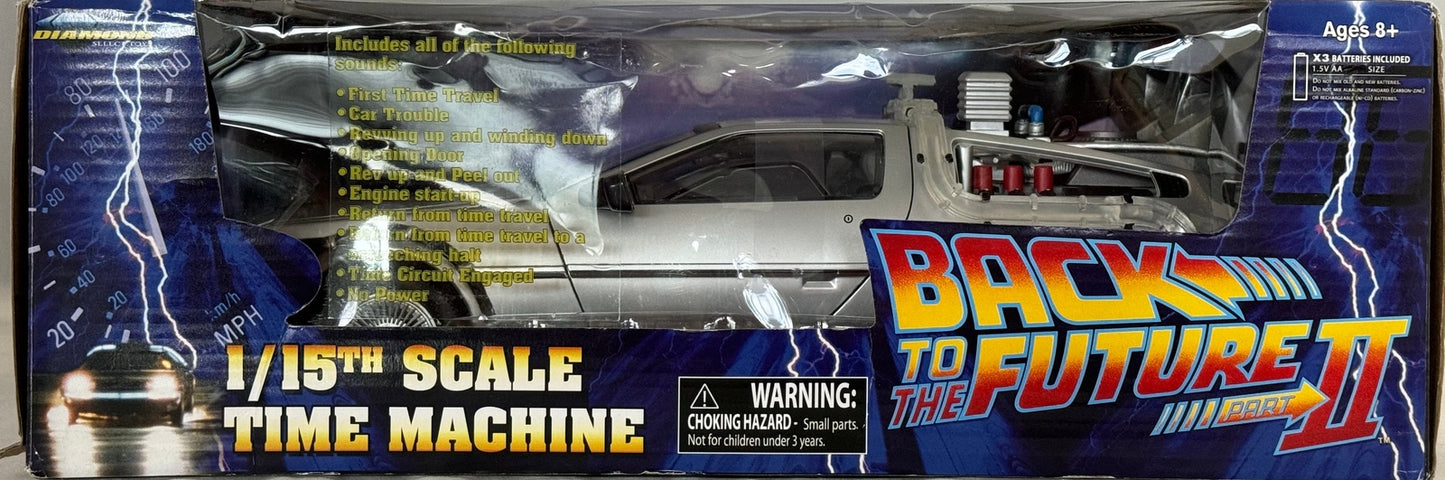 Christopher Lloyd Signed Back To The Future Delorean Time Machine 1:15 Scale Die