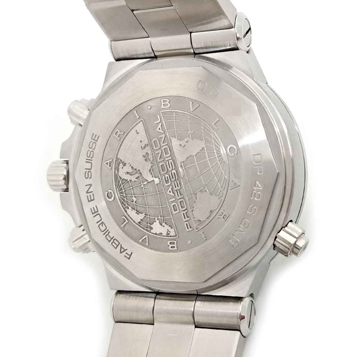 Bvlgari Diagono Professional Gmt Dp42Sgmt Gray Men'S Used Watch #61130