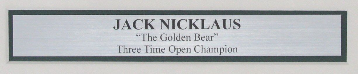 Jack Nicklaus Autographed 11X14 Photo British
