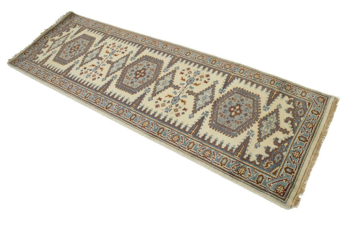 Vintage-Style Indo-Viss Oriental Runner Handmade