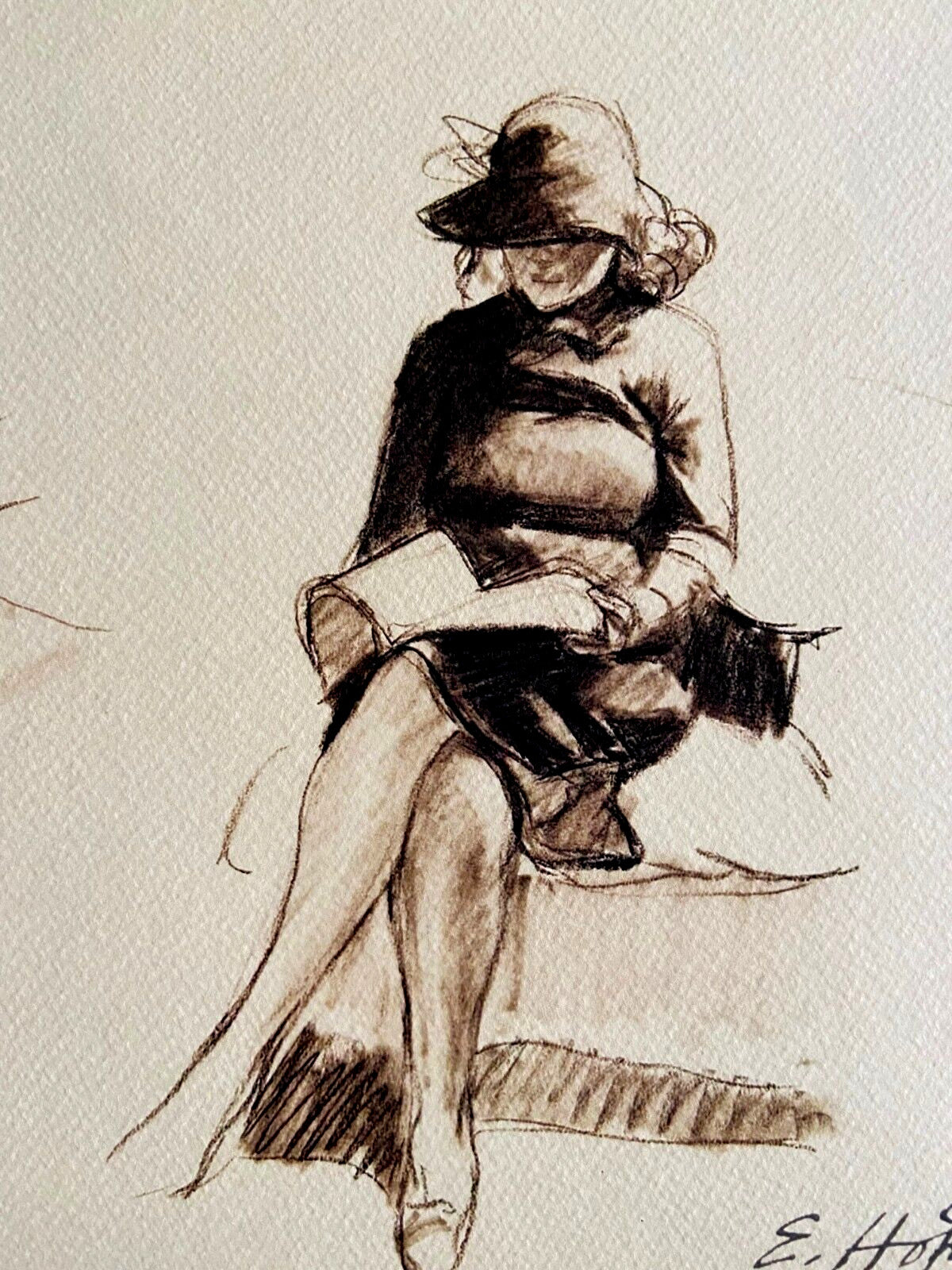 Edward Hopper Lithograph Certified - 1986 (Georgia O'Keeffe Francis Bacon)