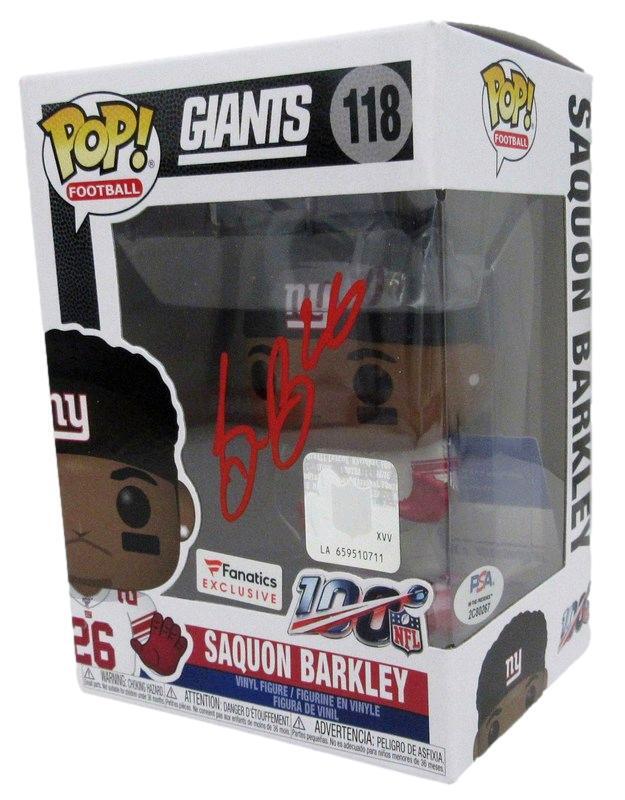 Saquon Barkley Signed Funko Pop! #118 Figurine